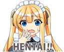 😨 emoji Maid Girlfriend Telegram sticker 12 of 41