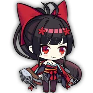 🥰 emoji Azur Lane Chibi Telegram sticker 14 of 120