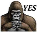 😏 emoji Gorilla Gorilla 2 Telegram sticker 8 of 40