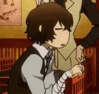 😜 emoji ⛓ Dazai - @iRammy ⛓ Telegram sticker 24 of 78