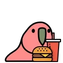 🍔 emoji party parrot @CenterOfSticker Telegram sticker 22 of 34