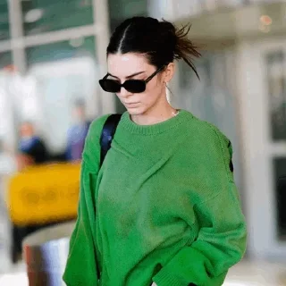😐 emoji 'Kendall Jenner | @iStickerLand, Telegram sticker 13 of 91