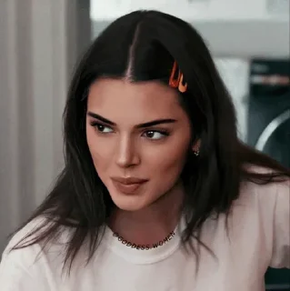 😐 emoji 'Kendall Jenner | @iStickerLand, Telegram sticker 22 of 91