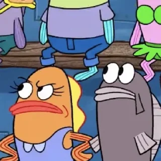 😡 emoji ‘Bikini Bottom | @iStickerLand, Telegram sticker 19 of 110