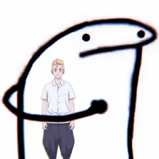 ✖️ emoji 我没有笑. Telegram sticker 8 of 15