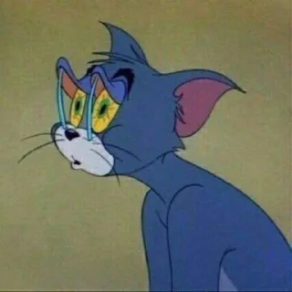 😞 emoji Tom and Jerry Telegram sticker 24 of 95