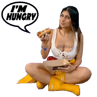 🥖 emoji @STIKERFORALL 🇬🇧MIA KHALIFA Telegram sticker 10 of 20