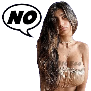 👎 emoji @STIKERFORALL 🇬🇧MIA KHALIFA Telegram sticker 7 of 20
