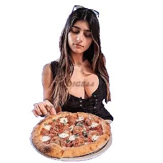 🍕 emoji @STIKERFORALL 🇬🇧MIA KHALIFA Telegram sticker 9 of 20