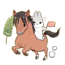 🐎 emoji Machiko Rabbit SK Telegram sticker 17 of 120