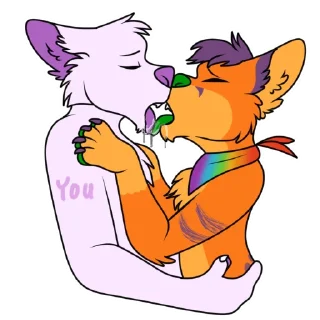 💋 emoji Fluffy Foxy Telegram sticker 18 of 120