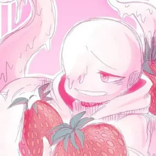 🍓 emoji •-• Strawberrymilk nightmare •-• by : @Undertale_Stickers Telegram sticker 19 of 31