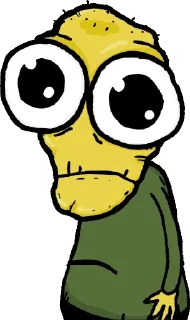 😳 emoji Salad Fingers Telegram sticker 17 of 30