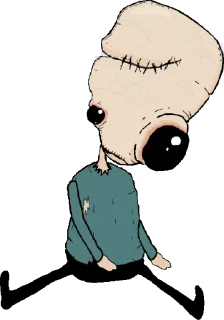 😓 emoji Salad Fingers Telegram sticker 22 of 30