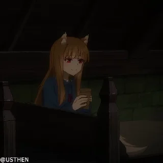 ☕️ emoji @usthen Spice and Wolf Telegram sticker 4 of 45