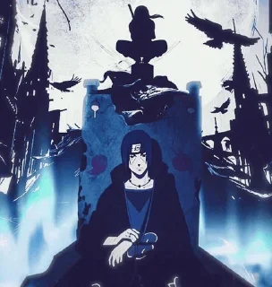😵 emoji itachi alone Telegram sticker 14 of 49
