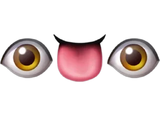 👅 emoji 👁👄👁 Telegram sticker 11 of 61