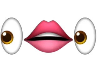 👀 emoji 👁👄👁 Telegram sticker 5 of 61