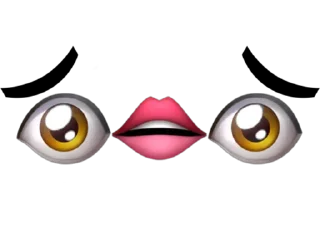 🥺 emoji 👁👄👁 Telegram sticker 9 of 61