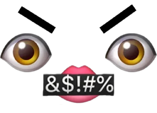 🤬 emoji 👁👄👁 Telegram sticker 23 of 61