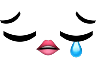 😔 emoji 👁👄👁 Telegram sticker 8 of 61