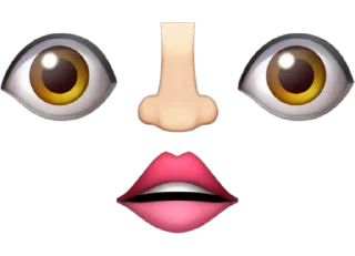 👃 emoji 👁👄👁 Telegram sticker 20 of 61
