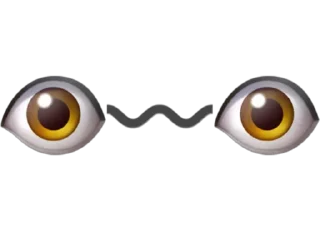 〰️ emoji 👁👄👁 Telegram sticker 12 of 61