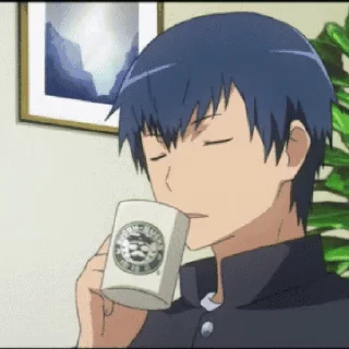 ☕️ emoji Toradora Animated Telegram sticker 16 of 18