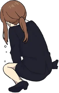 😭 emoji Cute Girl @english_world_chatting Telegram sticker 18 of 80