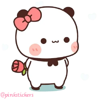 🌹 emoji Panda & Bear 🌸@pinkstickers🌸 Telegram sticker 8 of 65