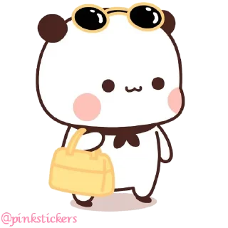 🐼 emoji Panda & Bear 🌸@pinkstickers🌸 Telegram sticker 13 of 65