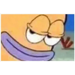 😏 emoji I love SpongeBob Telegram sticker 9 of 93