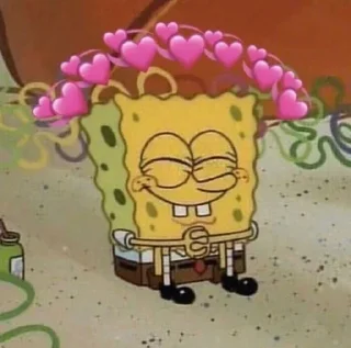 🥰 emoji I love SpongeBob Telegram sticker 18 of 93