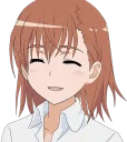 😀 emoji Misaka best Waifu v.2 Telegram sticker 6 of 47