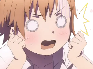 😧 emoji Misaka Misaka Telegram sticker 21 of 30