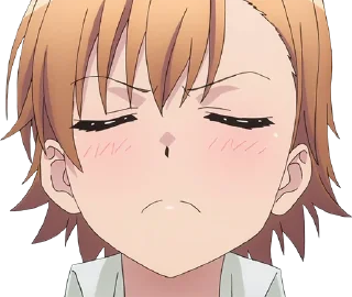 😤 emoji Misaka Misaka Telegram sticker 15 of 30