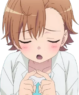 😳 emoji Misaka Misaka Telegram sticker 18 of 30