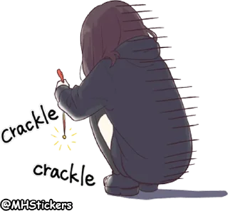 😓 emoji @MHStickers Kurumi Chan 5 Telegram sticker 13 of 41