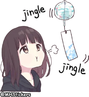 🌬 emoji @MHStickers Kurumi Chan 5 Telegram sticker 3 of 41