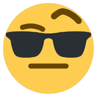 🤨 emoji GLASS EMOJI (@Trustislie) Telegram sticker 9 of 30