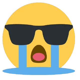 😭 emoji GLASS EMOJI (@Trustislie) Telegram sticker 24 of 30