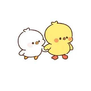 🐥 emoji 닭🐤; @stickerbunnycu Telegram sticker 3 of 25