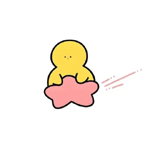 🐥 emoji 닭🐤; @stickerbunnycu Telegram sticker 24 of 25