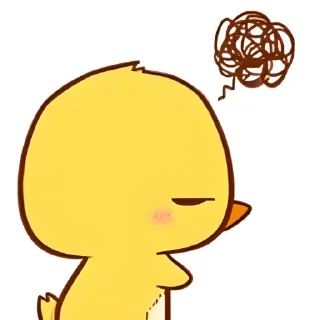 🐥 emoji 닭🐤; @stickerbunnycu Telegram sticker 5 of 25