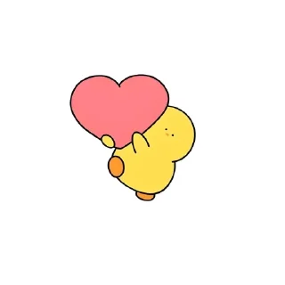🐥 emoji 닭🐤; @stickerbunnycu Telegram sticker 15 of 25
