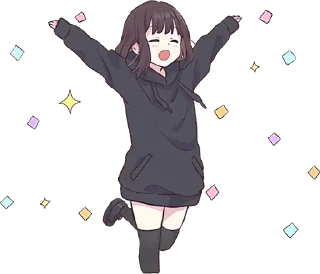 🎉 emoji Menhera @Ar_infp Telegram sticker 19 of 115