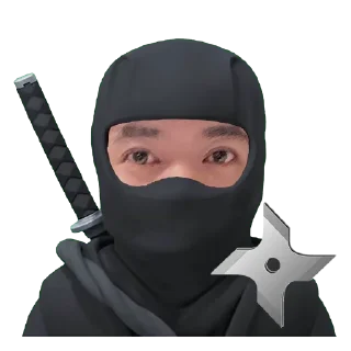 🥷 emoji 抽象郑中胜 @fatherofcannian Telegram sticker 10 of 47