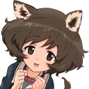 😊 emoji Girls und Panzer Telegram sticker 19 of 65