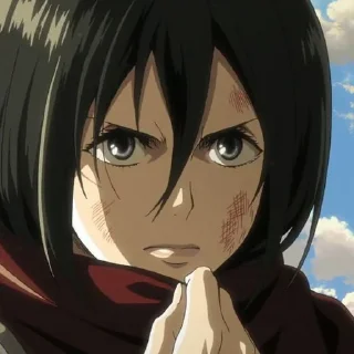 🧣 emoji [Mikasa Ackerman] Telegram sticker 20 of 57