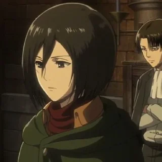 🧣 emoji [Mikasa Ackerman] Telegram sticker 21 of 57